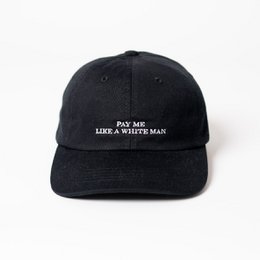 Betal mig som en hvid mand Premium Dad Cap - Black & White