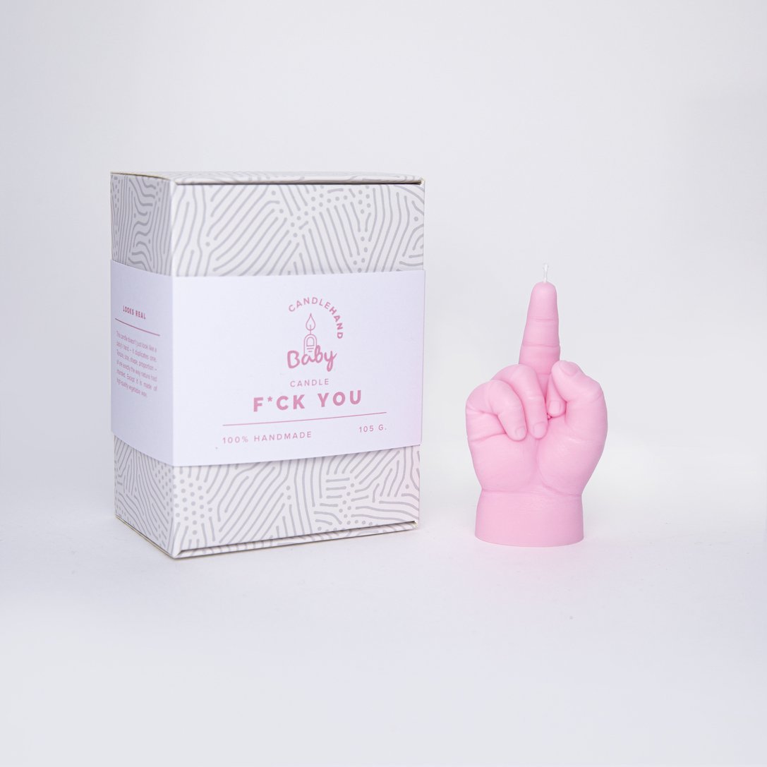 Baby F * CK YOU Candle Pink