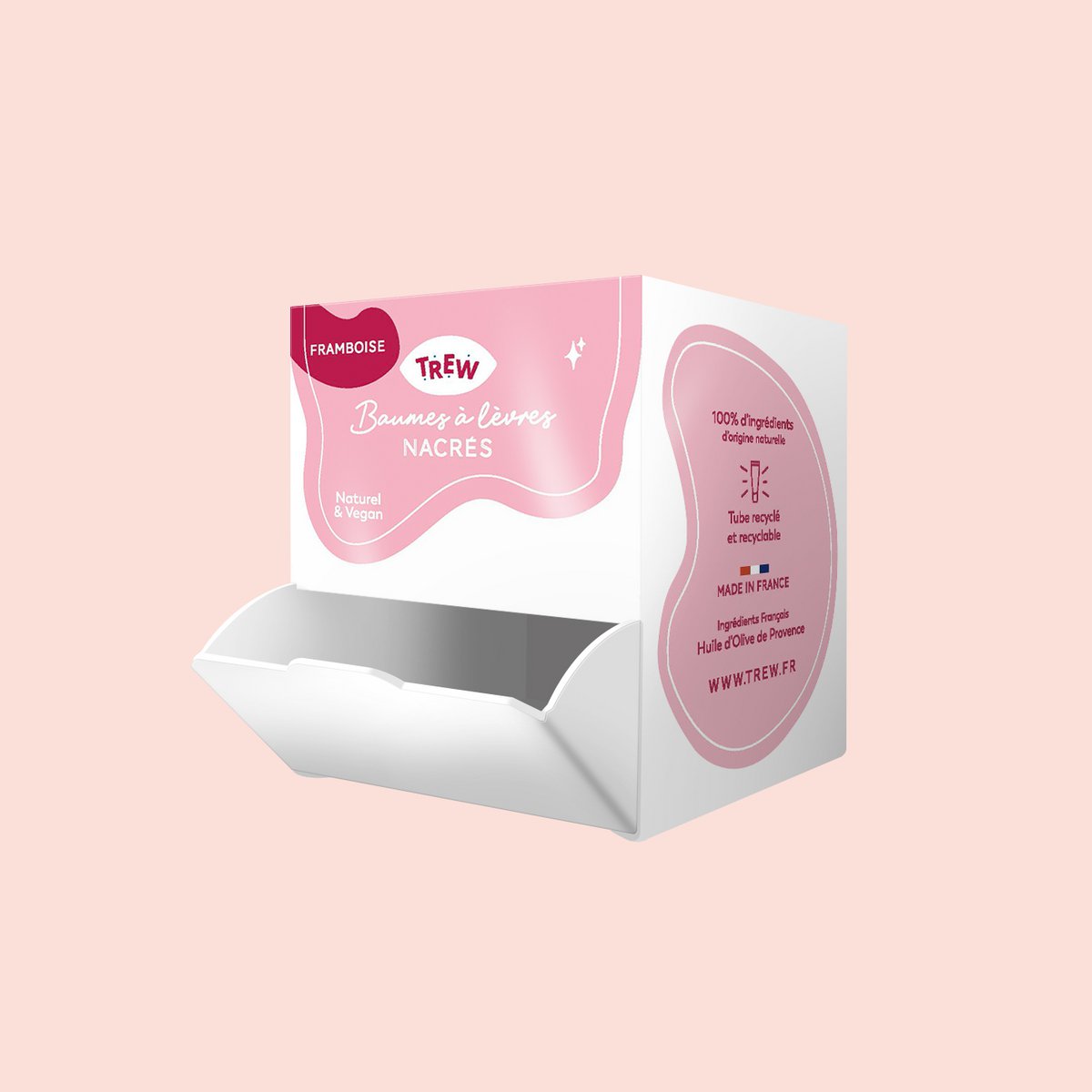 Distrib Tinted Lip Balm Raspberry Aroma 100% Natural & Vegan