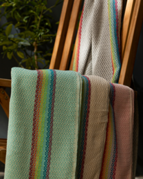 RAINBOW Baumwoll-Hammam-Spa-Handtuch – kompakt – Anthrazit – 180 x 100 cm