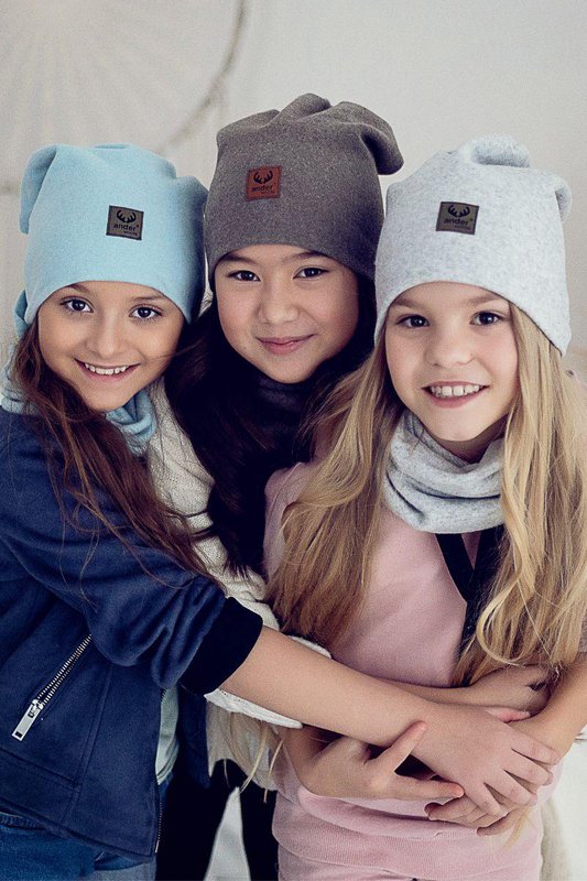 BENIAMINA hoed met snood - ZWART