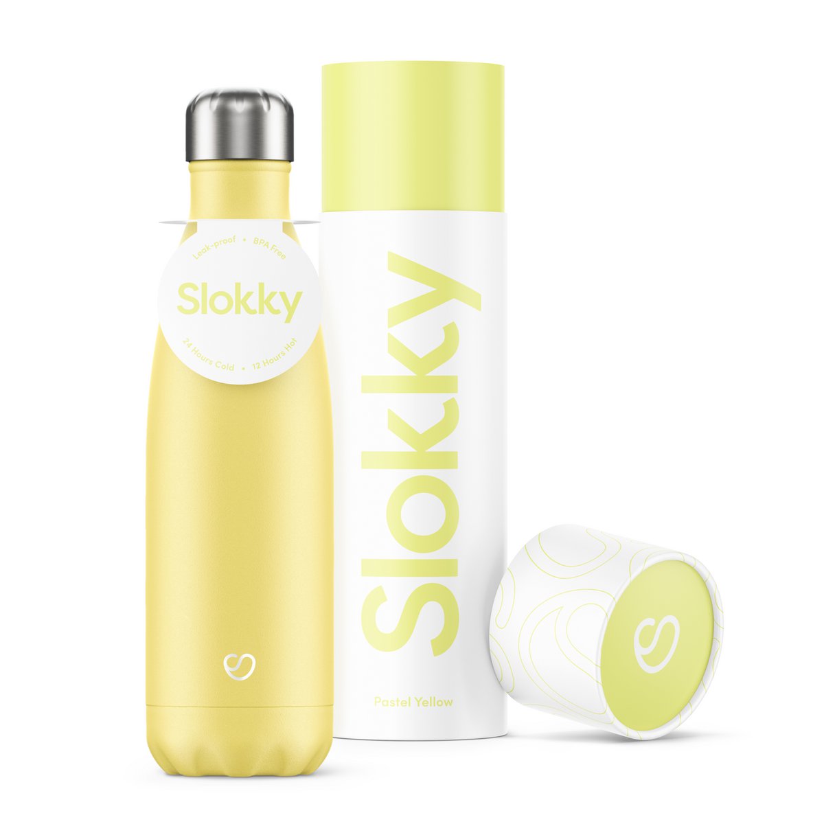 Slokky Pastel Yellow Bottle - 500ml