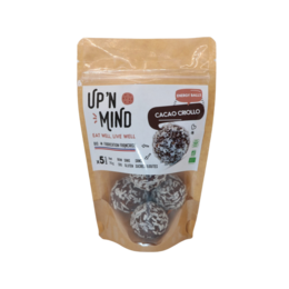 Raw cacao energy balls, pack of 5 pieces, made with superfood ingredients.