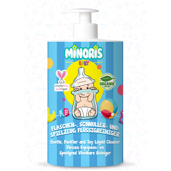 Minoris Baby Bottle, Pacifier & Toy Liquid Cleaner 500ml