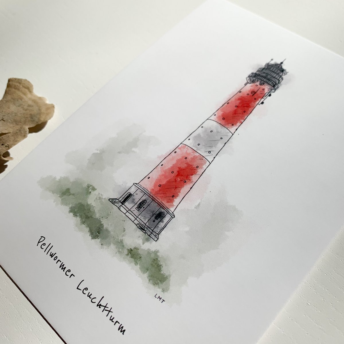 Postcard Pellworm Lighthouse