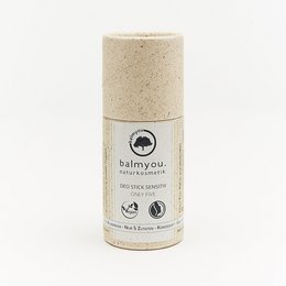 balmyou Deodorant Stick Sensitiv Only Five (50 g): håndlavet, græspapirrør, vegansk, 5 ingredienser