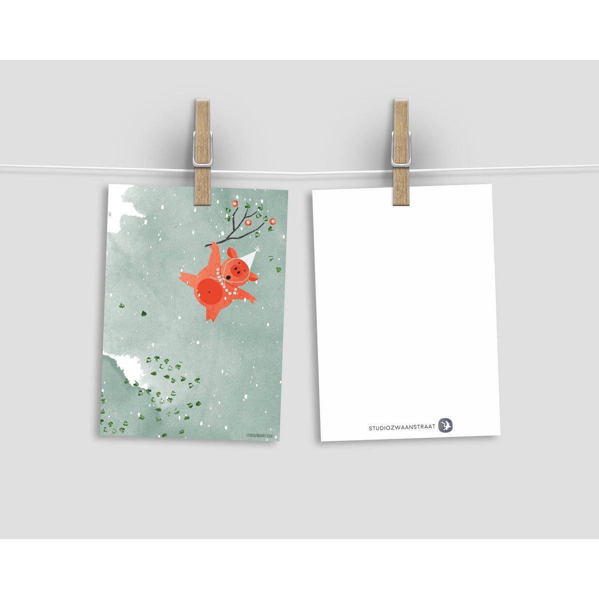 Postkarte 'Partytier'