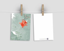 postcard 'party animal'