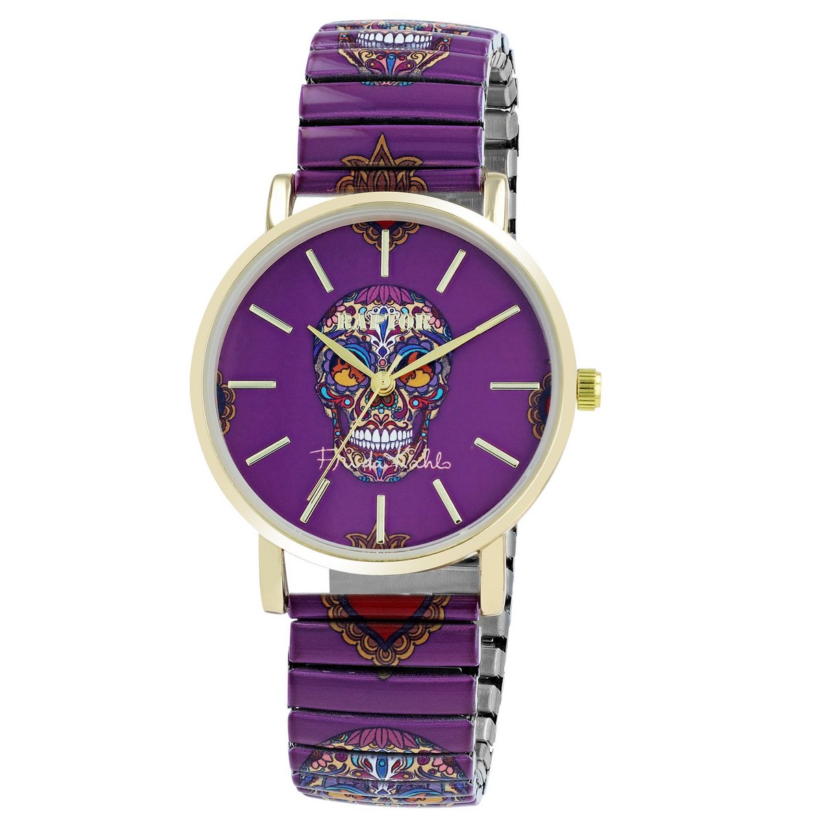 Montre-bracelet Raptor pour femme "Frida Kahlo Edition" avec cordon