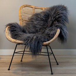 WOOOL Sheepskin - Icelandic Dark Gray CURLY