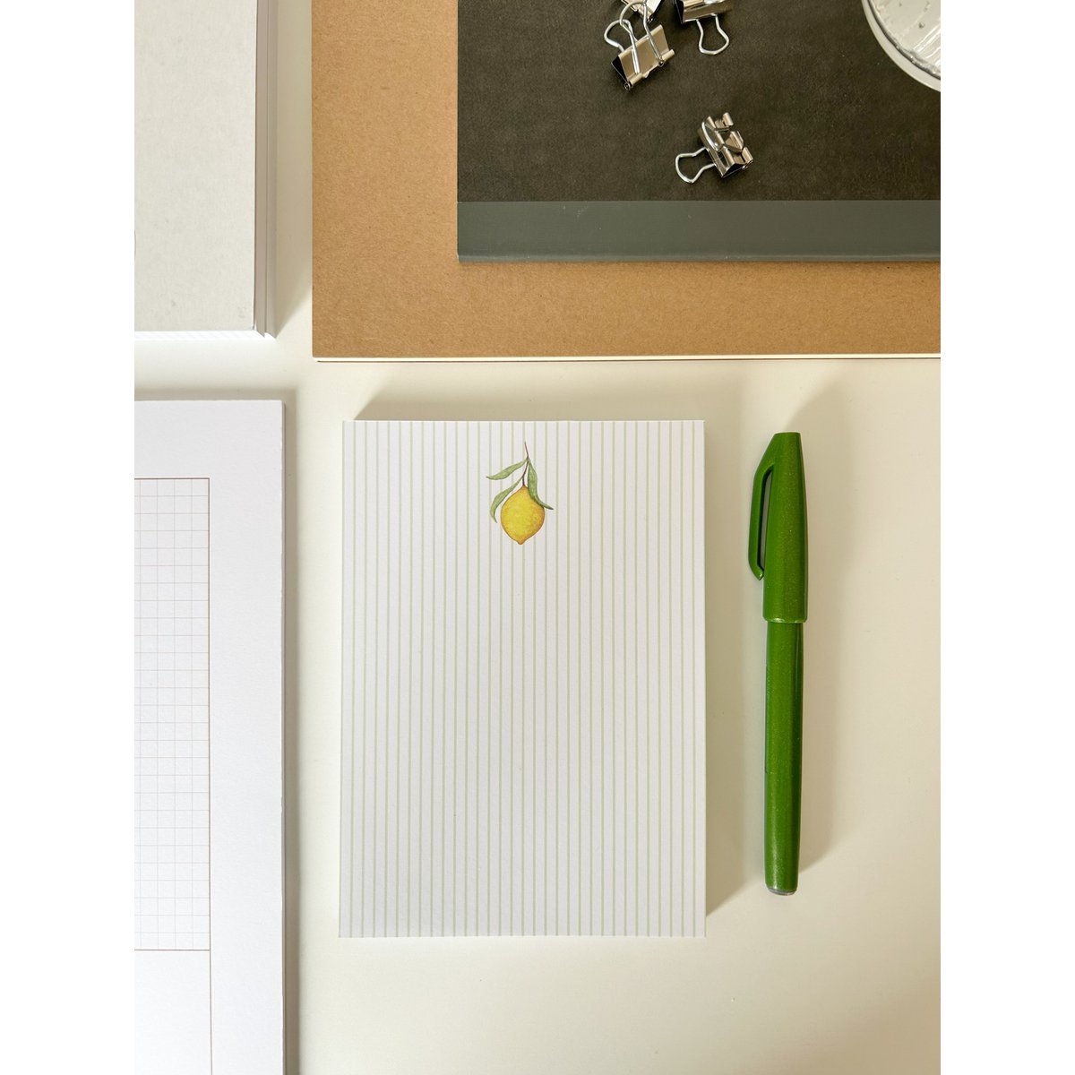 Bloc-notes poire, bloc-notes rayé, notes, bloc-notes, bloc-notes à base de plantes, fruits