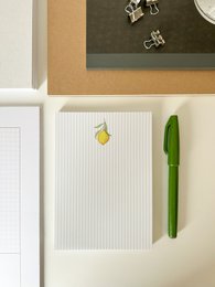 Bloc-notes poire, bloc-notes rayé, notes, bloc-notes, bloc-notes à base de plantes, fruits