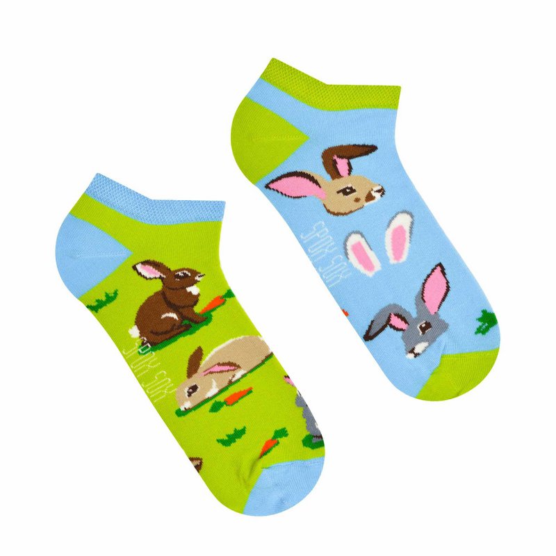 Rabbits, bunny ankle socks / low socks / sneaker socks