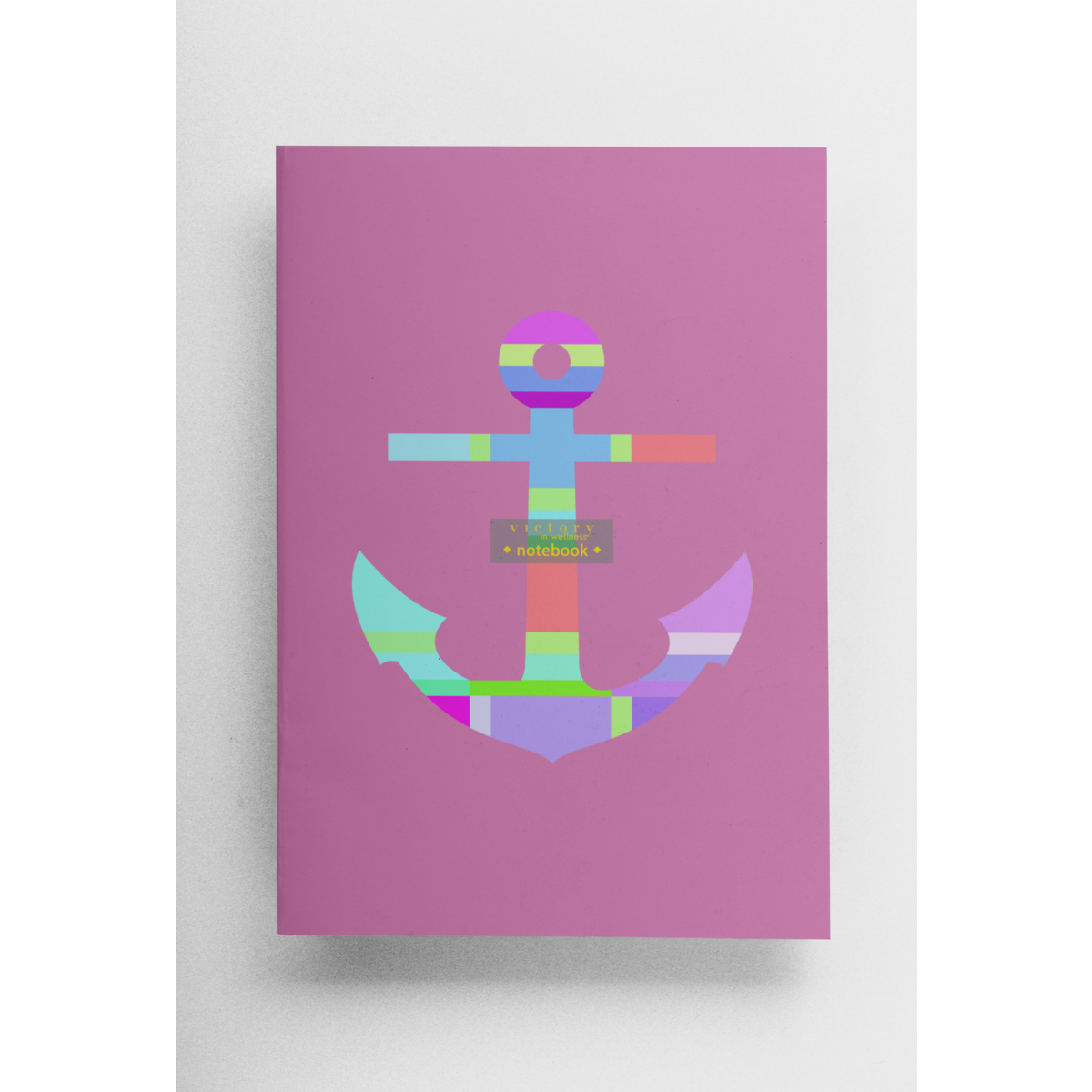 Anchor Kids Notebook - Roze, nautisch thema, dagboek voor meisjes | door Victory In Wellness