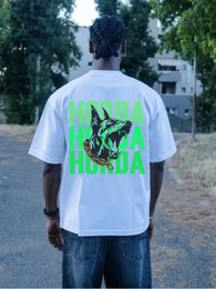 T-shirt Boxy Fit Bianca 100% Cotone Horda X3
