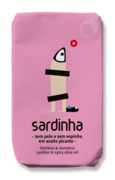 Sardina deshuesada y sin piel en aceite de oliva picante