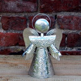 Angel silver 25cm, guardian angel, Christmas decoration