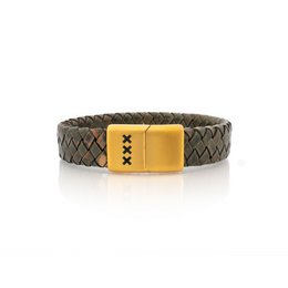 Leather Bracelet Green | Vondel P.