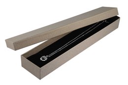 Uhrenbox, Pappe, taupe, VE 6, 30 cm x 6,5 cm x 3,5 cm