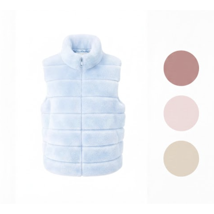 Chaleco de piel sintética HS - Mujer - En nuevos colores - Talla única