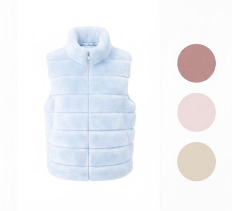Chaleco de piel sintética HS - Mujer - En nuevos colores - Talla única