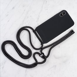 Funda para móvil con cordón - Todo negro