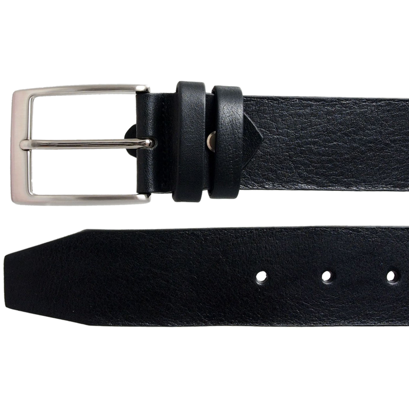 Ceinture en cuir de bride 40 mm Noir