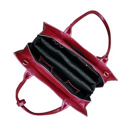 Midi Croco Burgundy 14"