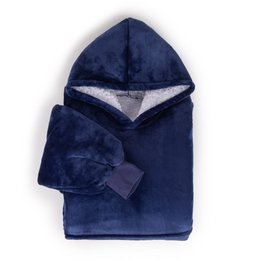 Vitapur - Hoodie deken - Marineblauw