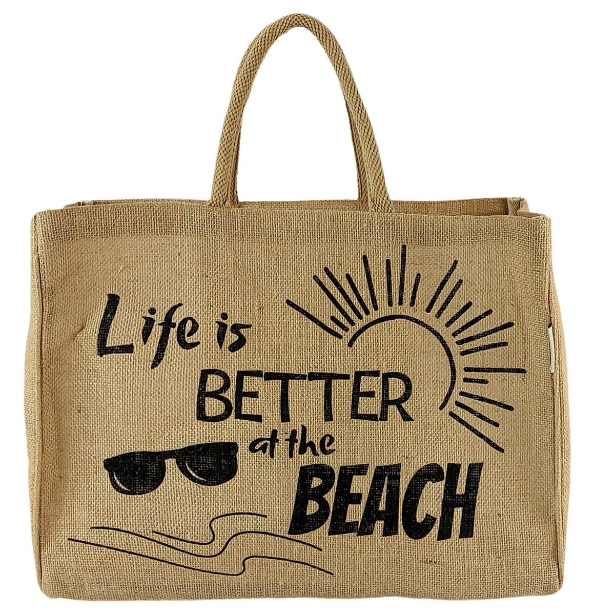 Sac shopping Domelo en jute. Sac cabas en jute. Grand panier de courses/sac de plage hydrofuge. Sac de bain XXL/sac de courses cadeaux pour femmes.