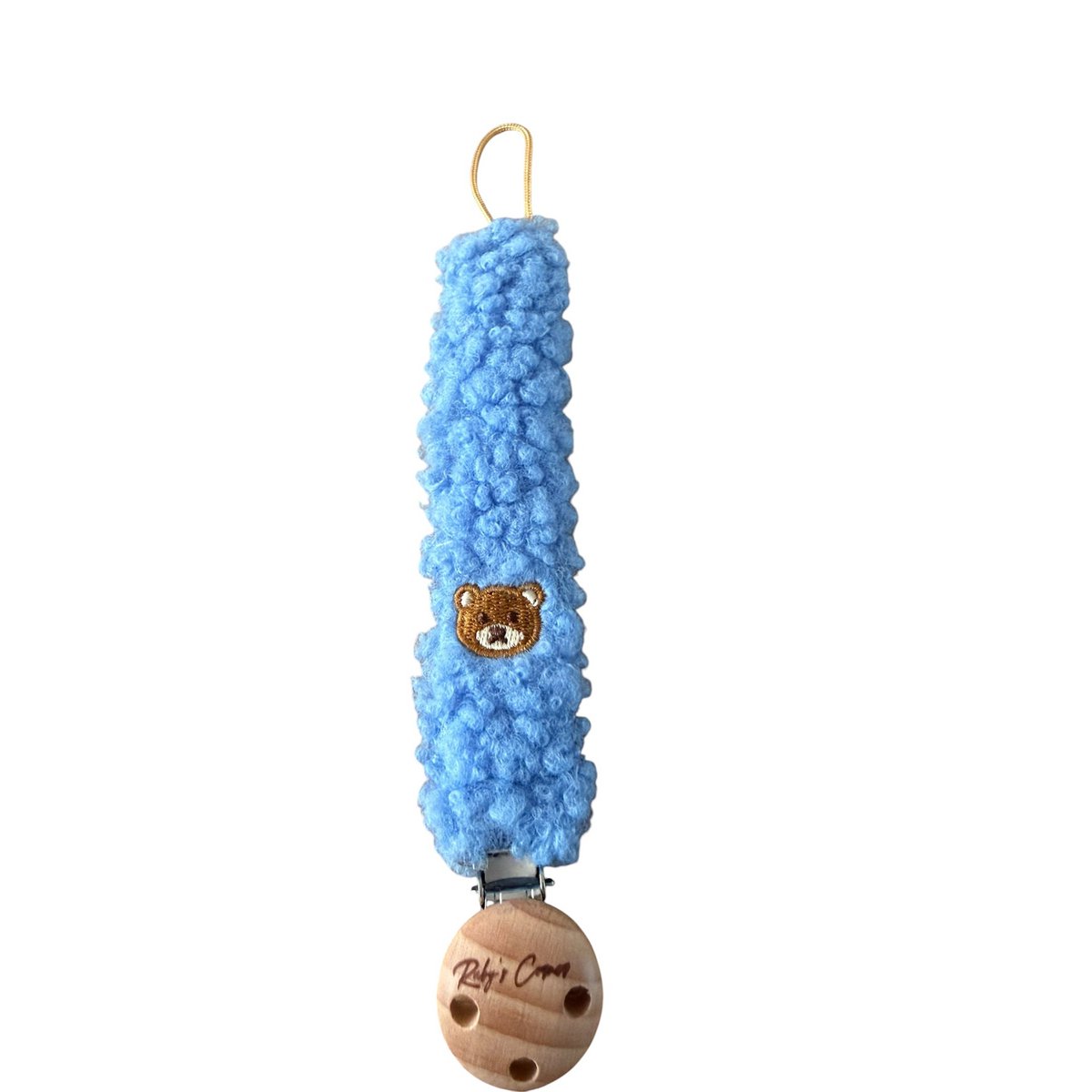 Pacifier clip Teddy - Bear - Blue