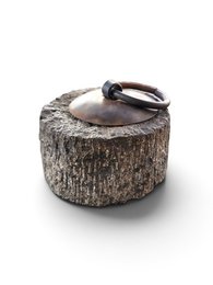 Door stone stopper with Aged Iron Ring