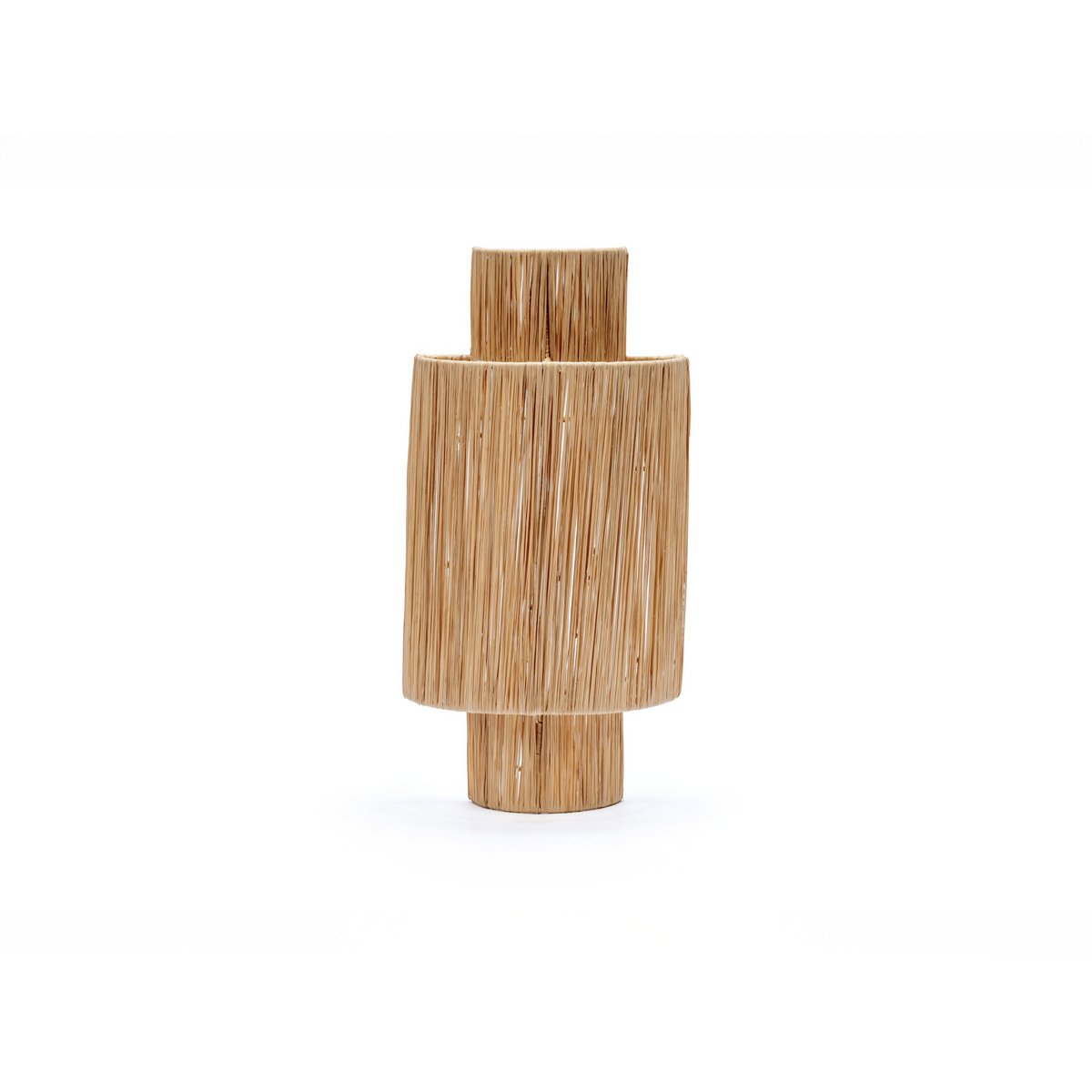 Aplique de pared de fibra natural trenzada - Estilo mediterráneo, artesanal y étnico, 50cm