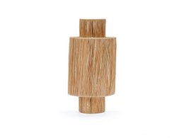 Flettet naturfiber væglampe - Middelhavs, håndværksmæssig og etnisk stil, 50 cm