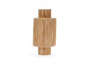 Braided natural fiber wall light - Mediterranean, artisanal and ethnic style, 50cm