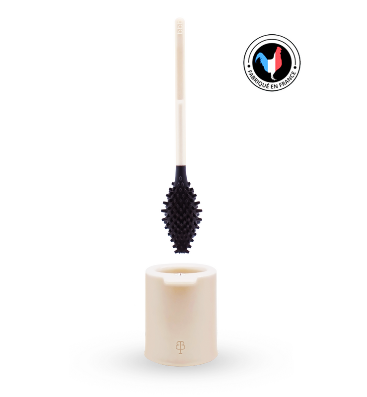 bbb La Brosse WC Bio-sourcées Et Recyclées Beige Perle - Coquille St-Jacques
