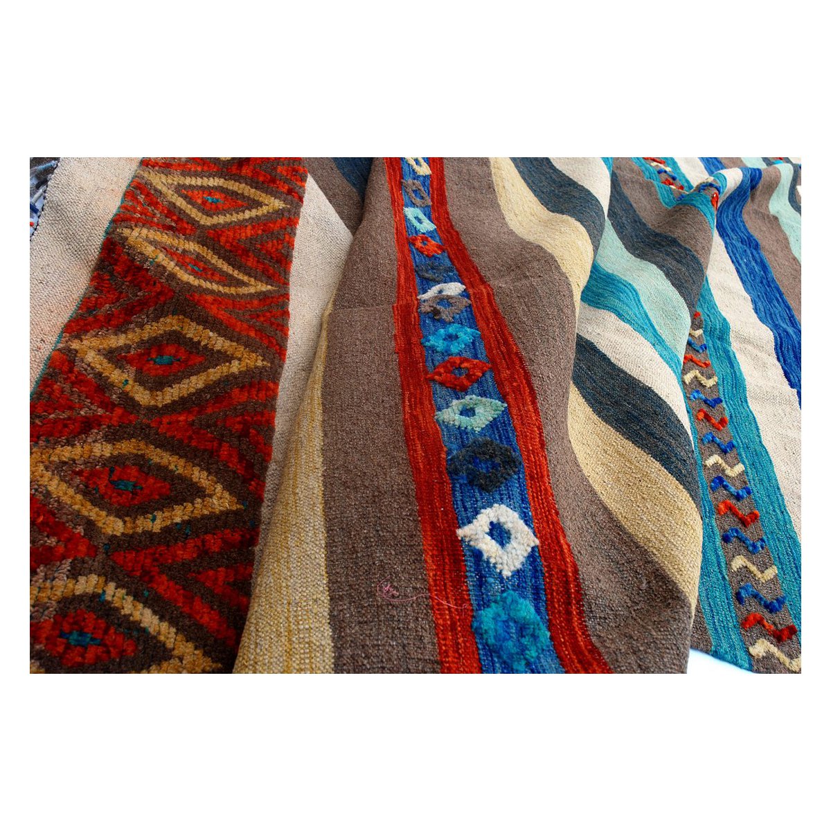 Alfombra Kilim Multicolor Soumak