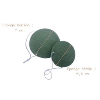 Esponja Konjac de té verde a granel