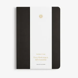 Essential softcover lined notebook available in black and pink colors. Durable and practical for everyday use.