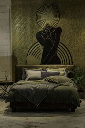 Cotton bedspread Orion Moss