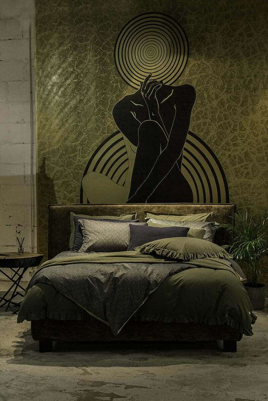 Cotton bedspread Orion Moss