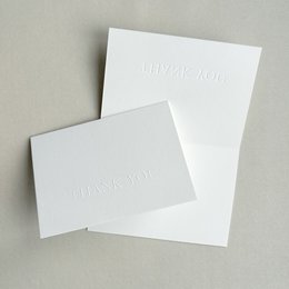 Tipografia "GRAZIE" - biglietto pieghevole, biglietto di ringraziamento, biglietto di ringraziamento (PU = 10 pezzi)
