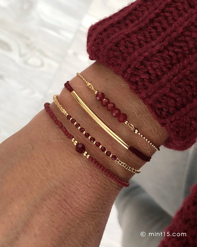 Bracelet Set 'Red Chic'