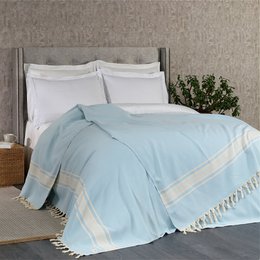 Linear Cotton Blanket | Bedspread