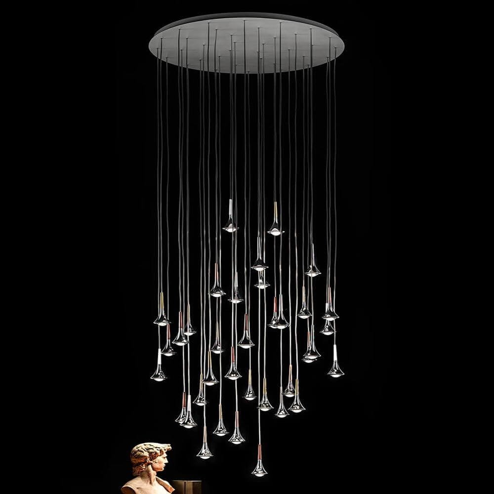 Lodes Rain LED hanging lamp drops 7 Watt 1300 lm