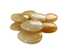 Piedras de preocupación Jade amarillo