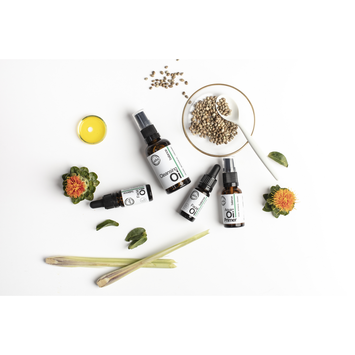 Olio viso notte: equilibrio