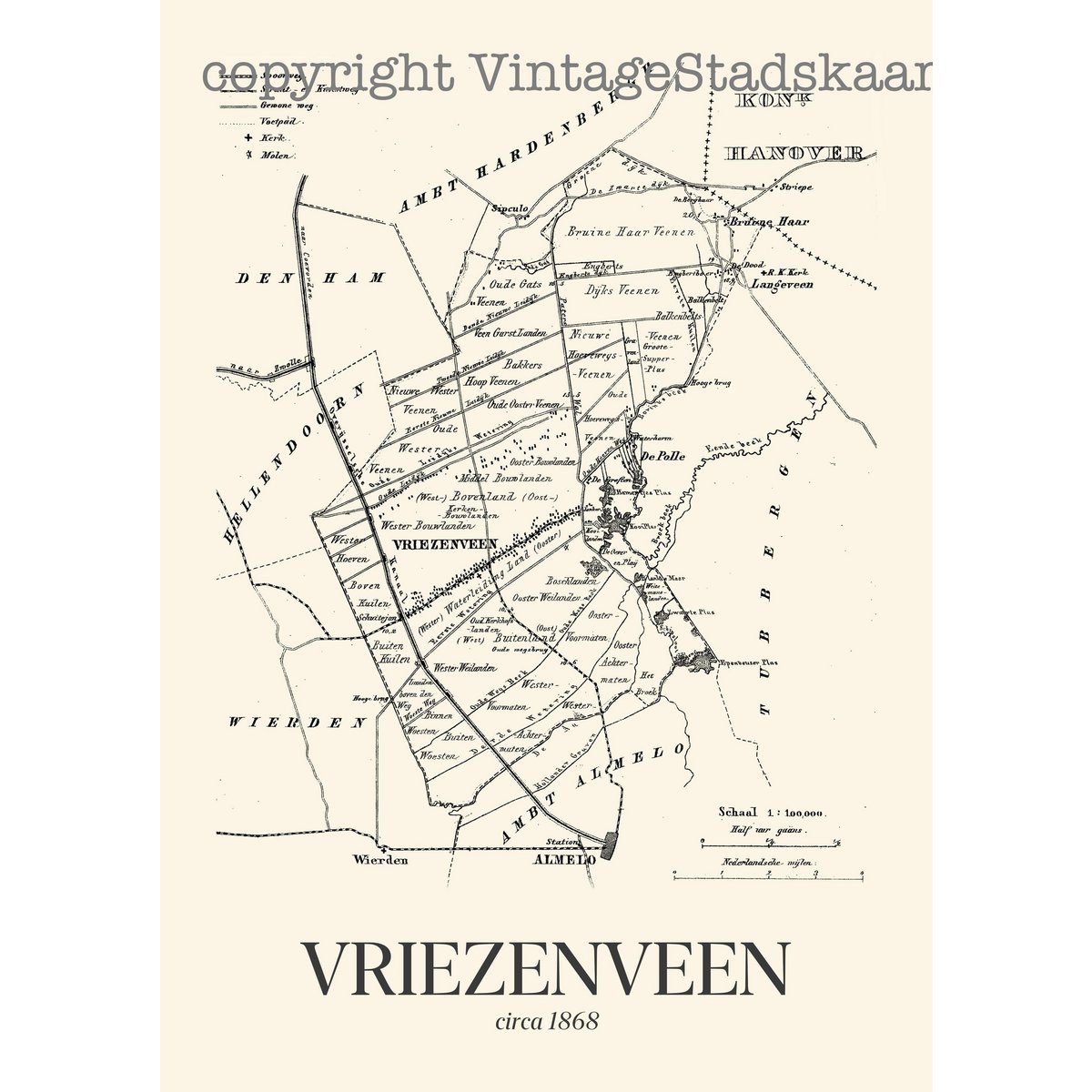 Vriezenveen in vintage style