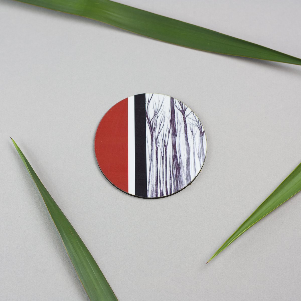 Sæt med 6 Rising Sun coasters