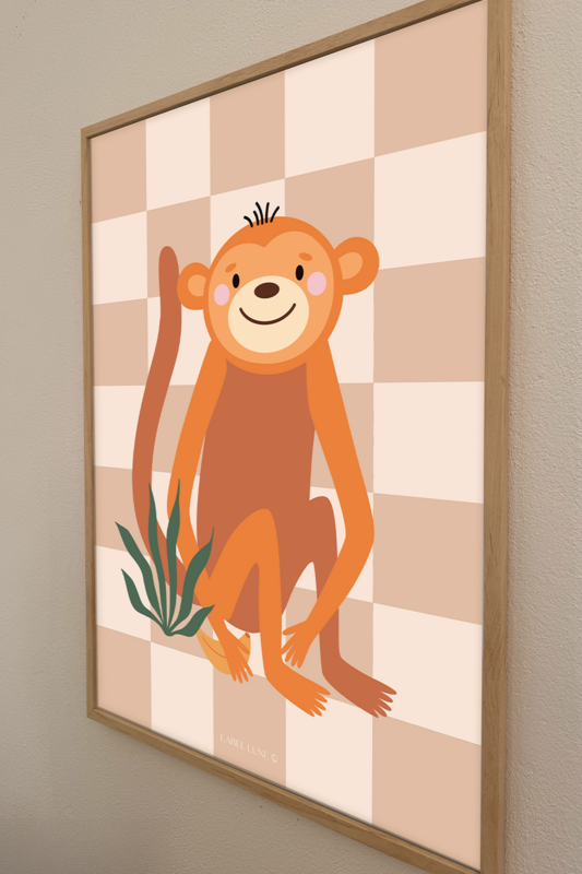 Plakat børneværelse - Monkey Don